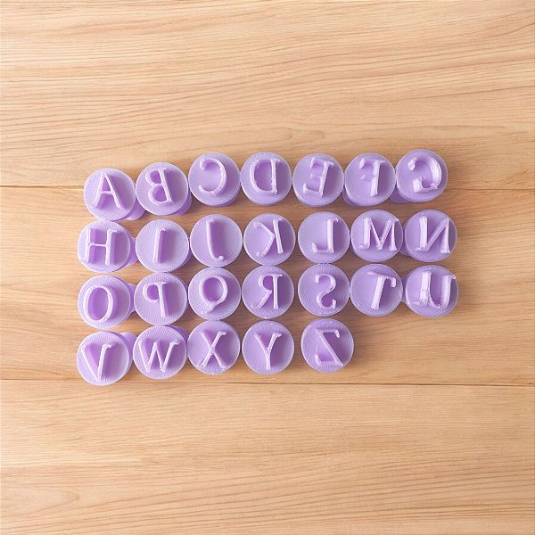 Carimbo para Doces e Brigadeiro | Kit Alfabeto