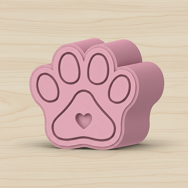 Modelador e Ejetor para Brigadeiro, Doce, Massa | Pata Cachorro com Coração MODELO 2