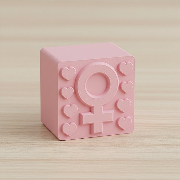 Modelador e Ejetor Para Modelar Doces, Massas e Brigadeiros | Símbolo Dia da Mulher MODELO 2