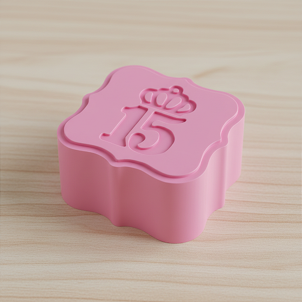 Modelador e Ejetor Para Modelar Doces, Massas e Brigadeiros | Aniversário | 15 anos Vintage_Baixo Relevo