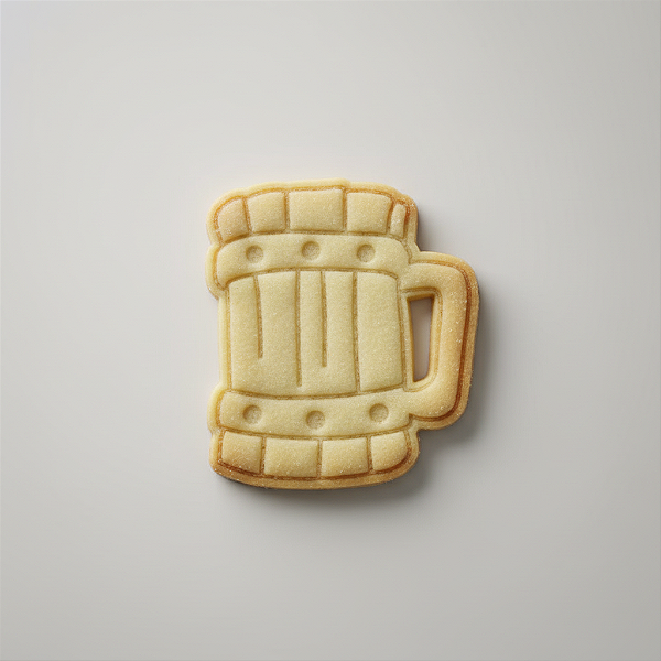 Cortador e Marcador para Biscoito, Pasta Americana, Bolacha, Massa | Chopp e Churrasco | Caneca de Chopp de Madeira