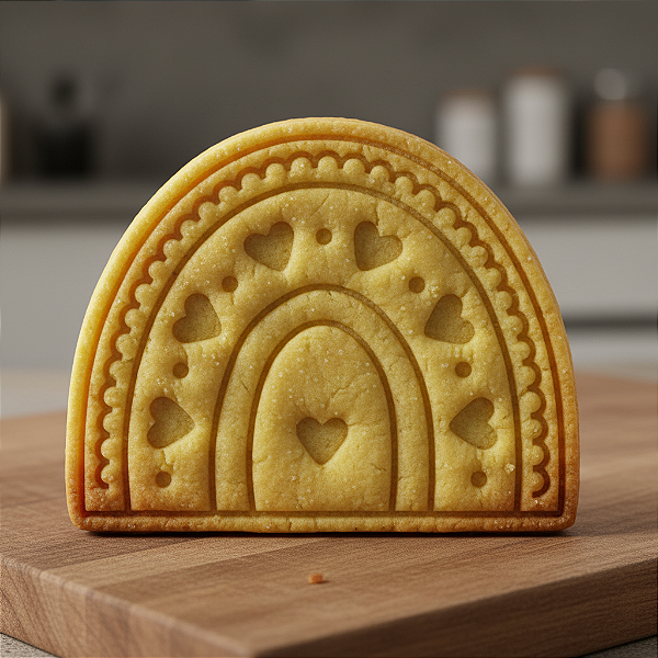 Cortador e Marcador para Biscoito, Pasta Americana, Bolacha, Massa | Arco Iris Boho