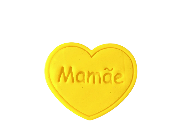 Cortador + Carimbo de Biscoitos e Pasta Americana | Coração Mamãe