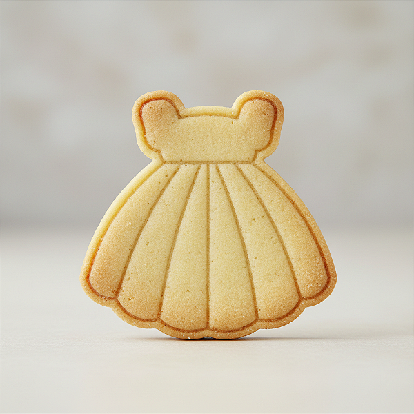 Cortador e Marcador para Biscoito, Pasta Americana, Bolacha, Massa | Vestido de Princesa
