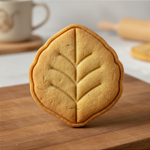 Cortador e Marcador para Biscoito, Pasta Americana, Bolacha, Massa | Folha