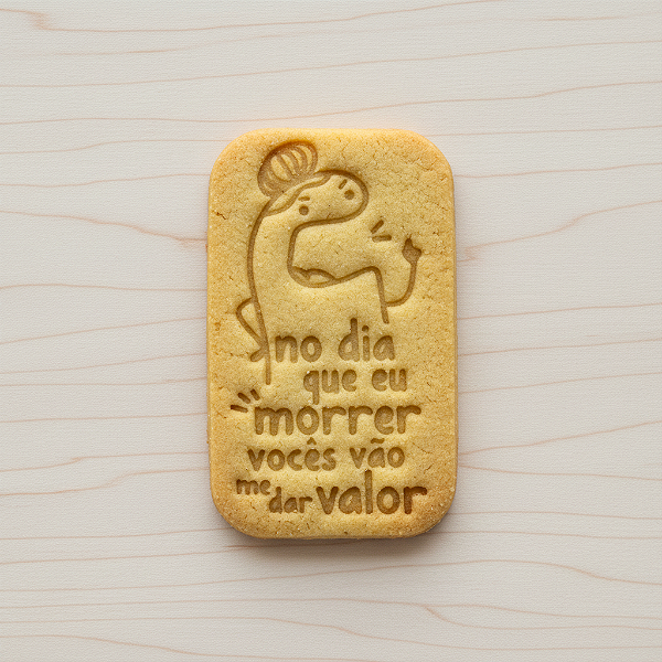 Cortador e Marcador para Biscoito, Pasta Americana, Bolacha, Massa | Dia das Mães | No dia que eu morrer vocês vão me dar valor