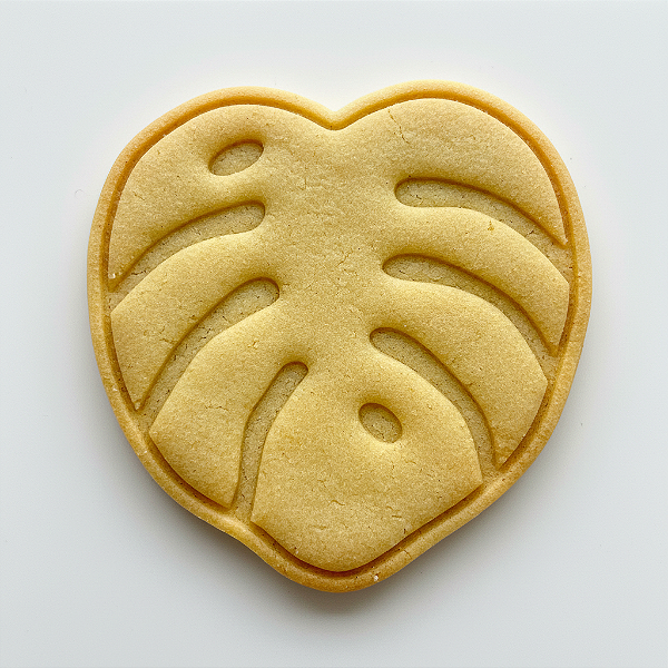 Cortador e Marcador para Biscoito, Pasta Americana, Bolacha, Massa | Folhas | Costela de Adão MODELO 2