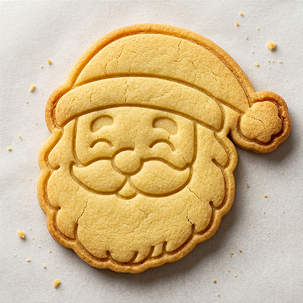 Cortador e Marcador para Biscoito, Pasta Americana, Bolacha, Massa | Natal | Papai Noel MODELO 2