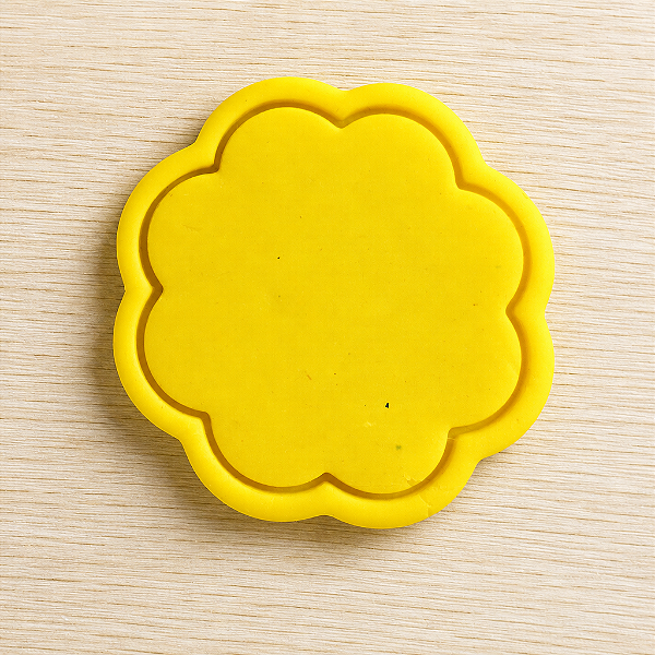 Cortador e Marcador para Biscoito, Pasta Americana, Bolacha, Massa | Escalope Circular