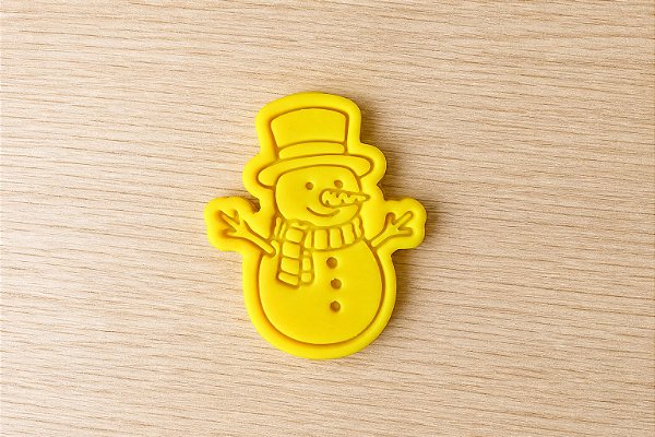 Cortador e Marcador para Biscoito, Pasta Americana, Bolacha, Massa | Natal | Boneco de Neve