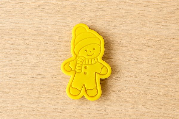 Cortador e Marcador para Biscoito, Pasta Americana, Bolacha, Massa | Natal | Boneco de Neve MODELO 2