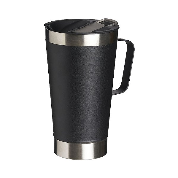 Caneca Térmica Inox com Abridor 500ml  - Mínimo 30 unidades