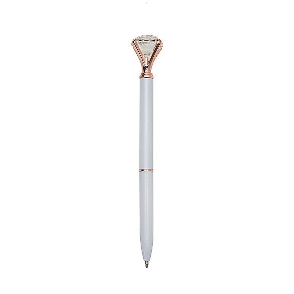Caneta Metal Diamante - Mínimo 200 unidades