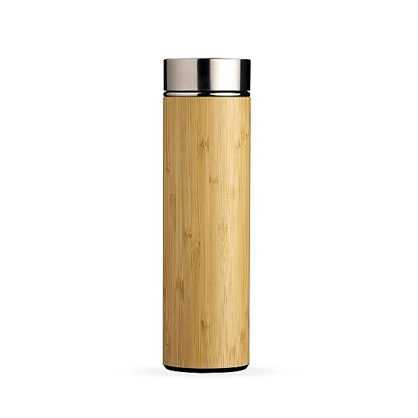 Garrafa Bambu Térmica 500ml com Infusor - Mínimo 30 unidades