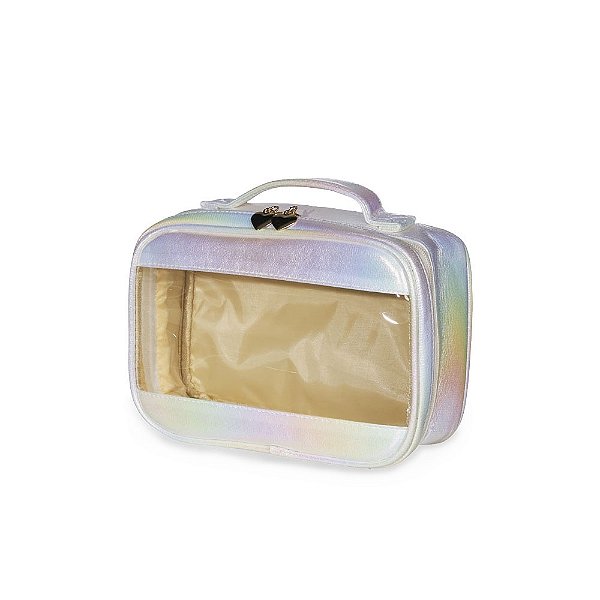 Necessaire Sintética Holográfica Impermeável - Mínimo 30 unidades