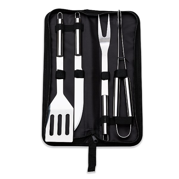 Kit Churrasco 4 peças - Mínimo 30 unidades