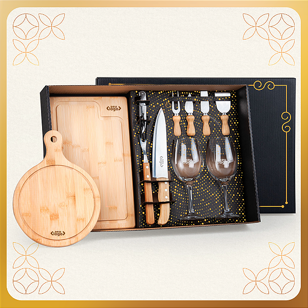 Kit Queijo, Churrasco E Vinho- 11 Pçs - Mínimo 30 unidades
