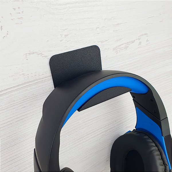 Suporte De Parede P/ Headset e Headphone ForWall De Metal Preto
