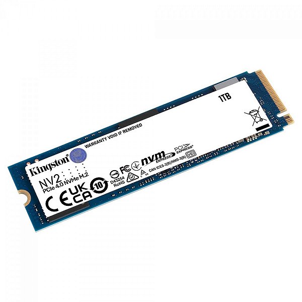 SSD NVMe M.2 1tb Leitura 3500mb/s Gravação 3100mb/s Kingston