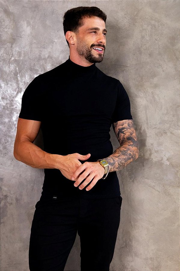 Camiseta Gola Alta