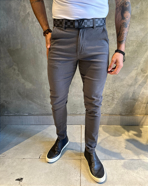Calça Alfaiataria Cinza Madison