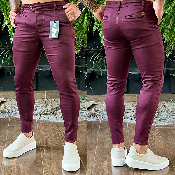 Calça Alfaiataria Cós Italiano Bordo