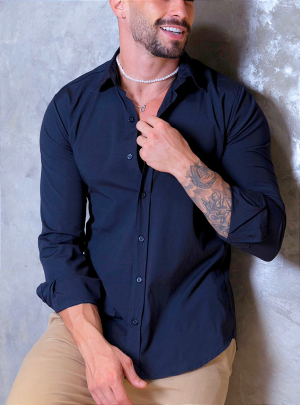 Camisa Dubai Azul Marinho
