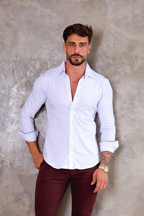 Camisa Malha Branca