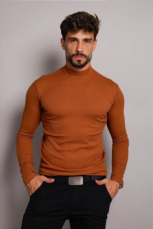 Blusa Gola Alta Caramelo