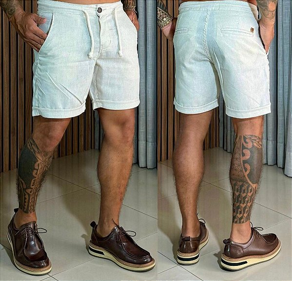 Bermuda Linho Off White