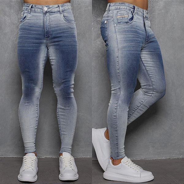 Calça Jeans lisa tonalizada