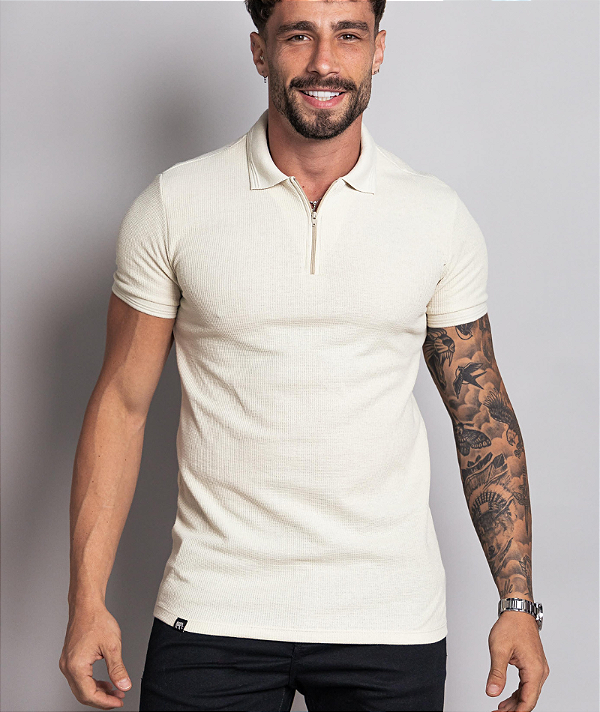 Polo Zyan Textura Bege