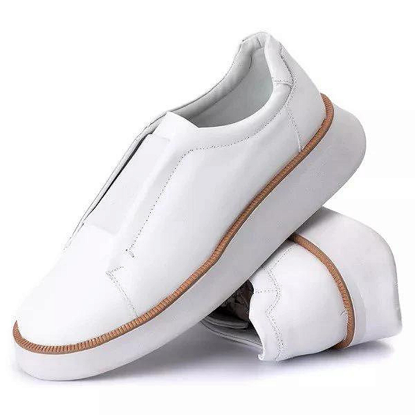 Tenis Casual Alaska Branco Elástico