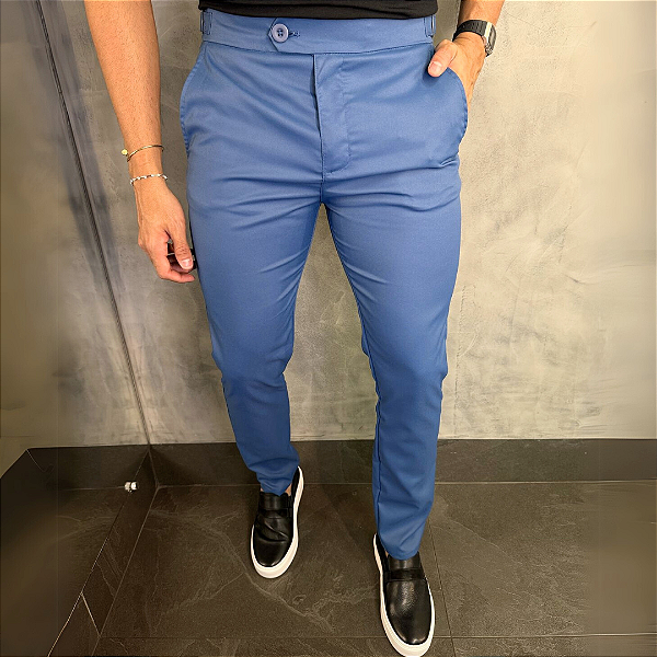 Calça Alfaiataria Buzios com regulagem lateral – Azul Royal