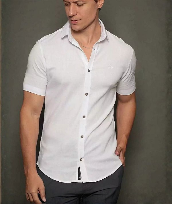 Camisa Dubai Gola Tradicional Branca
