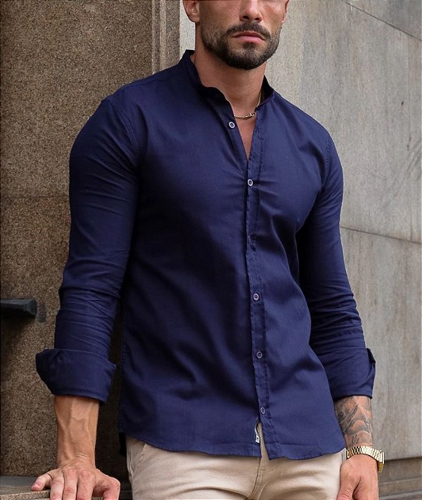 Camisa Eros Flame Azul Marinho