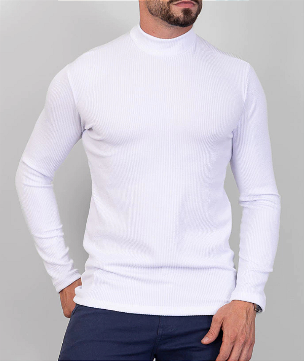 Blusa Gola Alta Branca