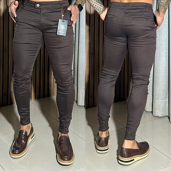 Calça Alfaiataria Cós Italiano Café