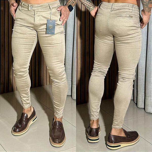 Calça Alfaiataria Cós Italiano khaki