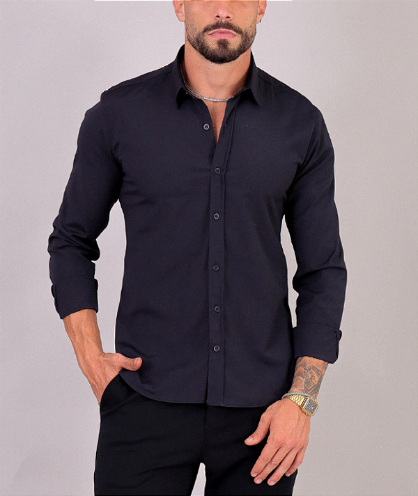 Camisa Social Ben Preto