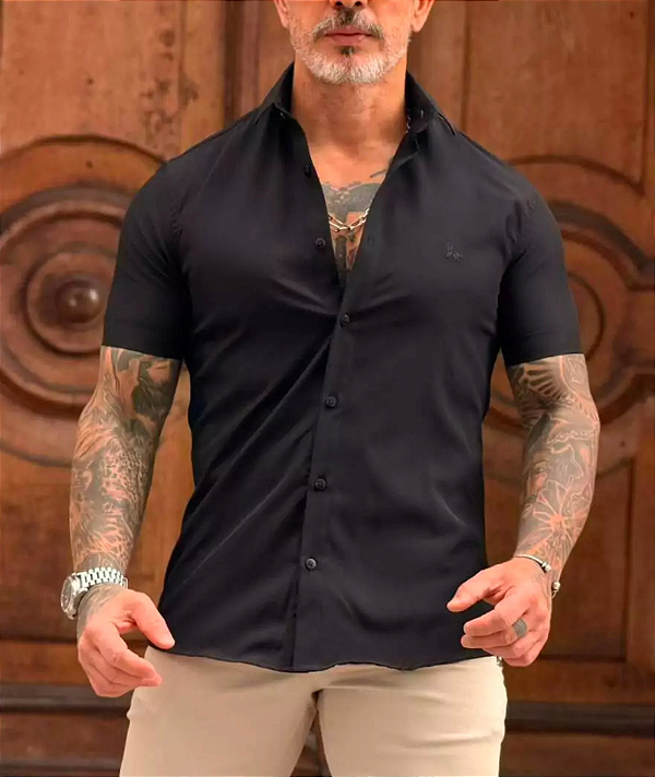 Camisa Ultra Tech Mescla MC Preto