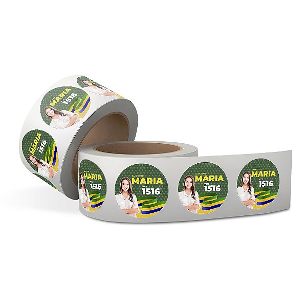 Adesivo De Papel Em Bobina - Rotulo  80G 4X0