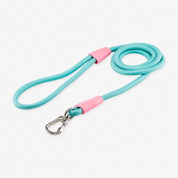 Guia de corda para cachorros Classic Aquamarine Rosa