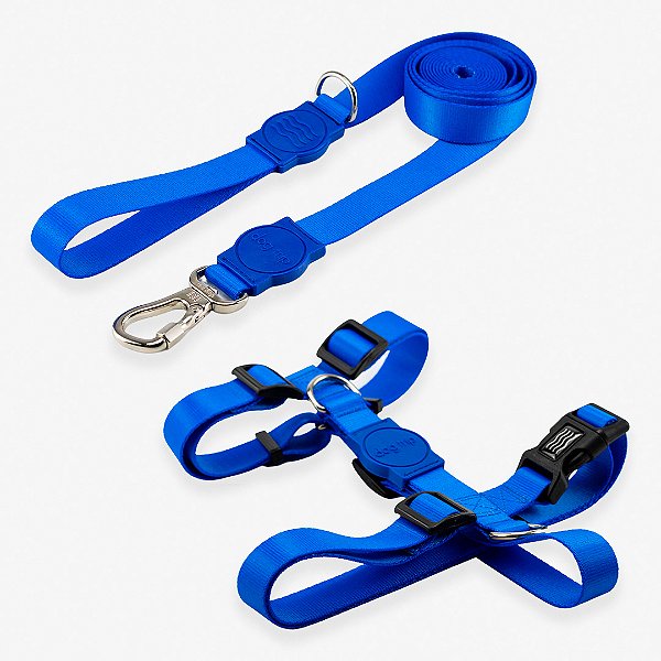 Kit Guia 2 Metros + Peitoral H Blue