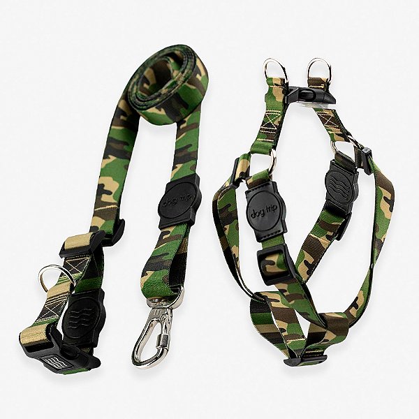 Kit Guia Mãos Livres + Peitoral Americano Army