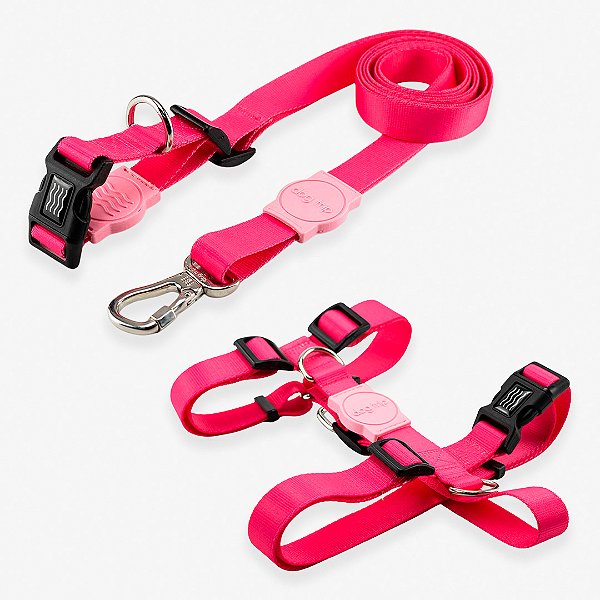 Kit Guia Mãos Livres + Peitoral H Smart Rose