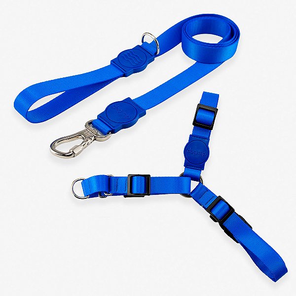 Kit Guia Padrão + Peitoral Antipuxão Blue