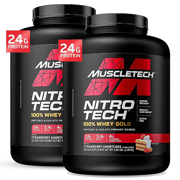 KIT 2X NITRO TECH WHEY GOLD 2,28KG