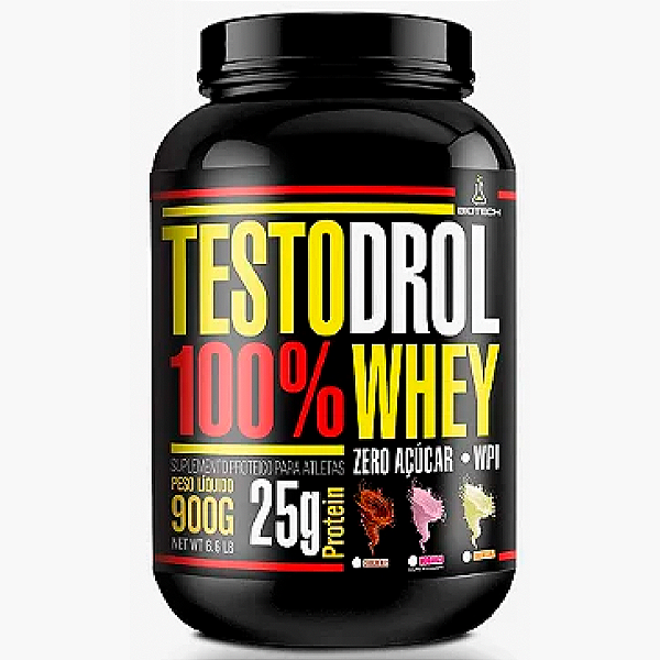 TESTODROL 100% WHEY PROTEIN 900G - BIOTECH