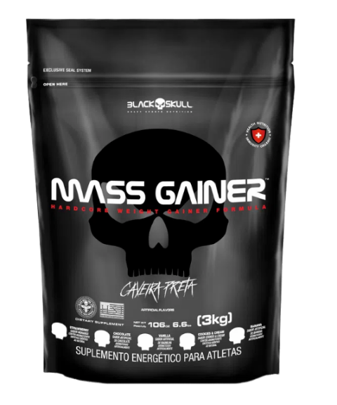 MASS GAINER 3KG REFIL - BLACK SKULL